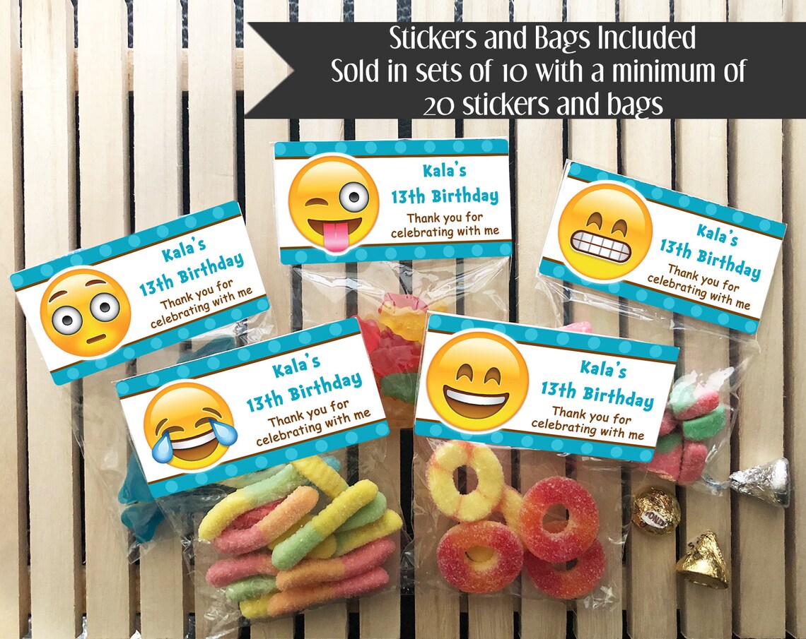 Emoji Birthday Party Emoji Birthday Favors Emoji Birthday Etsy