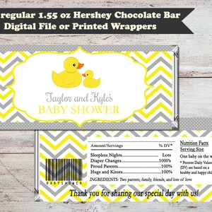 Rubber Duck Baby Shower Treat Bags, Duck Baby Shower Stickers & Bags, Rubber Duck Shower, Baby Shower Treat Bags Stickers, Yellow and Grey image 4