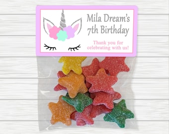 Unicorn Treat Bags, Unicorn Birthday Favors, Unicorn Birthday Party, Unicorn Party Favors, Unicorn Head Party Favors, Rainbow Treat Bags