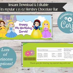 FROZEN Candy Bar Wrap, Gefrorener Geburtstag Candy Bar Wrap, Gefrorenes Mitbringsel, Prinzessin Elsa, Prinzessin Anna, digitale oder gedruckte Verpackungen