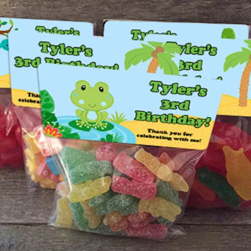 Reptiles Stickers and Bags Reptile Party Favors Reptile Etsy