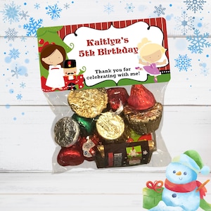 Nutcracker Party Favor Treat Bags, Ballet, Christmas or Holiday Parties, Dance Recitals, Holiday Birthday Favors