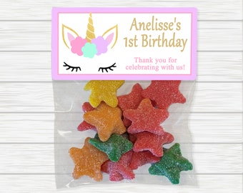 Unicorn Treat Bags, Unicorn Birthday Favors, Unicorn Birthday Party, Unicorn Party Favors, Unicorn Head Party Favors, Rainbow Treat Bags