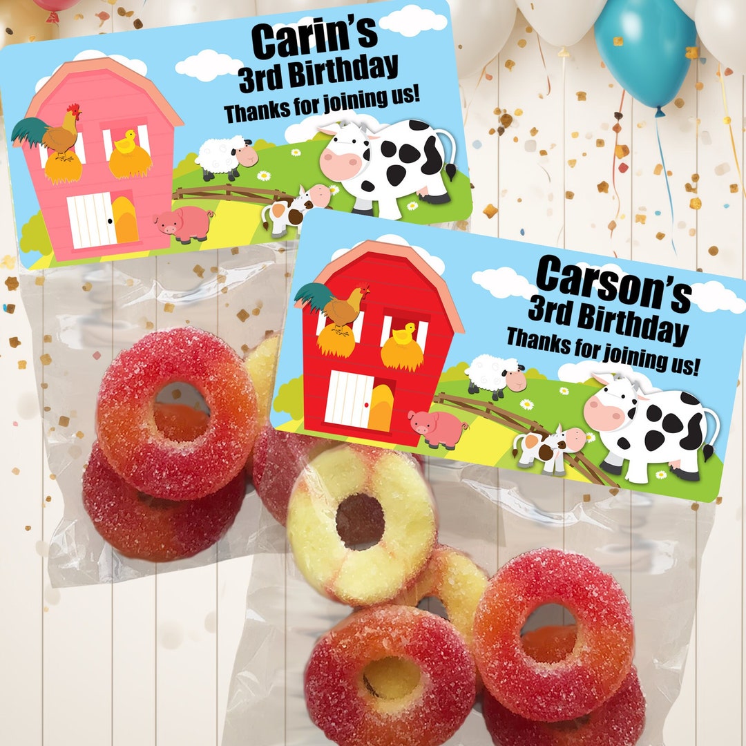 Farm Themed Party Favors