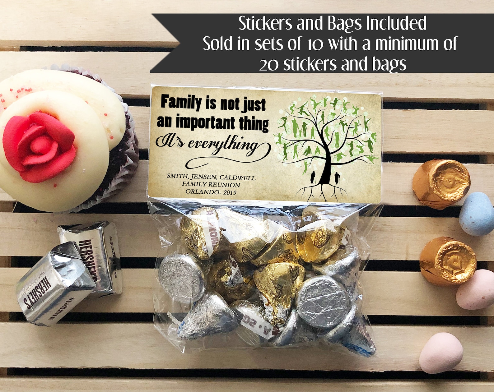 Family Reunion Stickers and Bags Family Reunion Favors Etsy