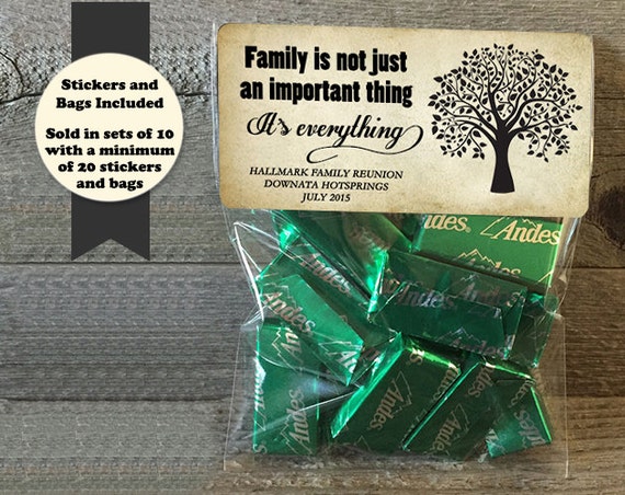 family reunion stickers and bags family reunion favors etsy