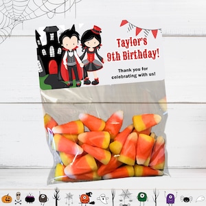 Vampires Halloween Favors, Vampire Favors, Halloween Party Favors, Halloween Party Bags, Vampire Treat Bags, Vampires, Halloween Bags