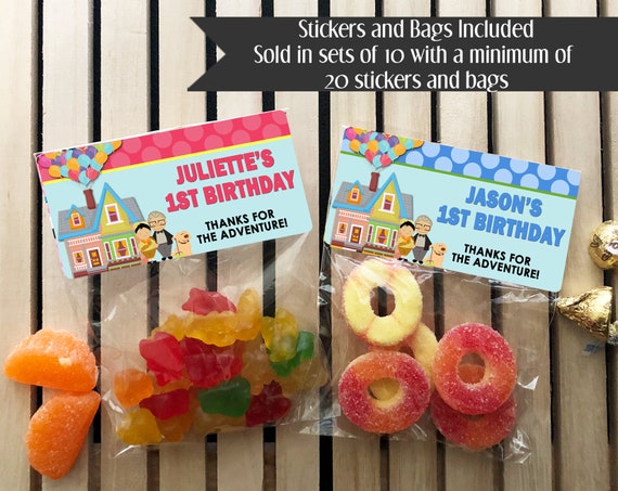 UP Inspired Birthday, UP Birthday Favors, UP Party Favors, Up Stickers, Up Treat Bags, Up Personalized Favors, Up Balloons, Up House Il_570xn