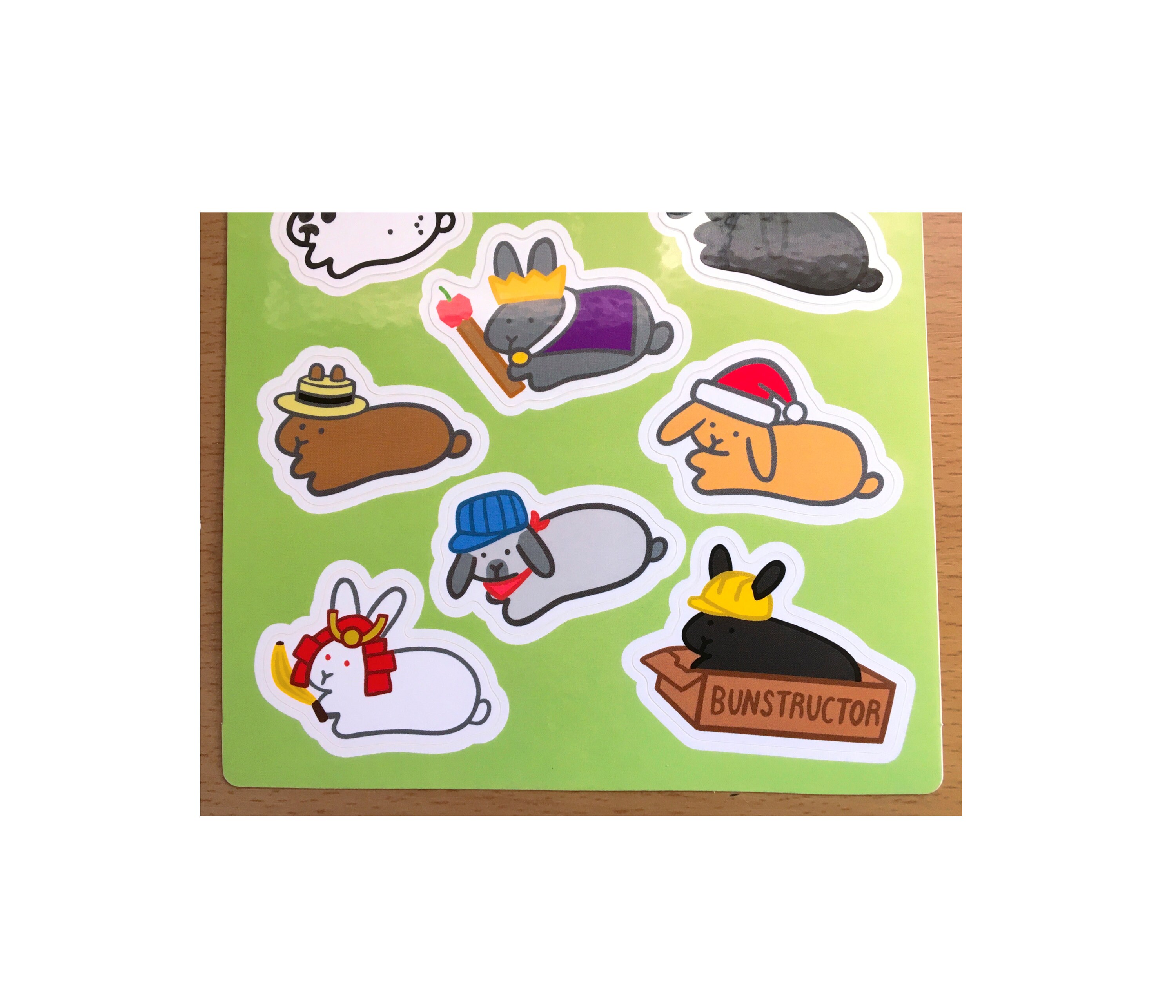 Bunnies With Hats Volume 2 Sticker Sheet: Kawaii Waterproof Rabbit ...