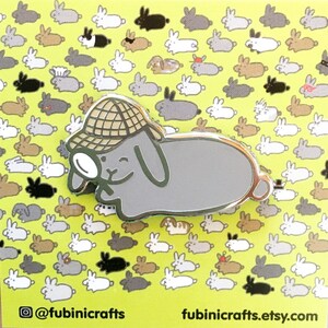 Detective Flopsy Bunny Pin, Cute Rabbit Enamel Pin, Funny Animal Pet ...