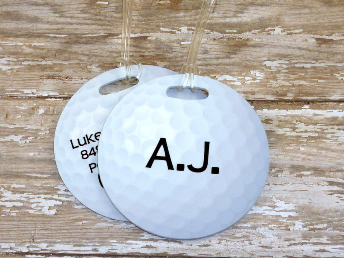 Personalized Golf Ball Bag Tag Custom double Sided Etsy