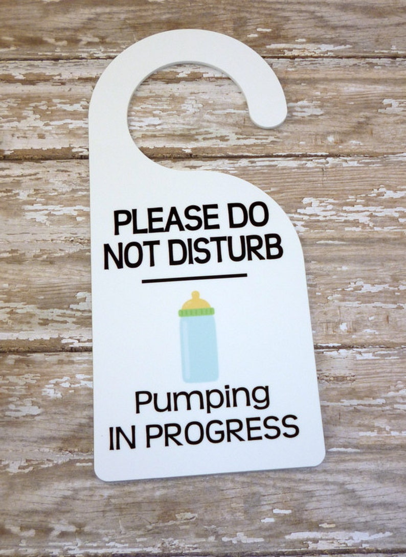 Office Pumping / Nursing door hanger Breastfeeding sign Etsy