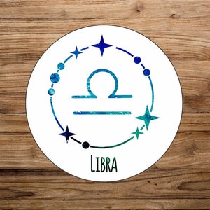 Astrology Libra Sign - Horoscope Zodiac Sign - Room Sign - Birthday Gift - Home Decor - Gifts under 20