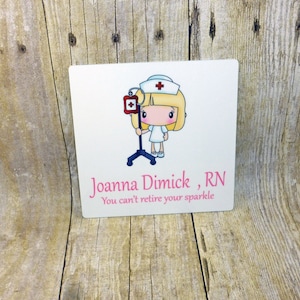 Personalized Locker magnet or Desk sign  - office magnet - 5x5 aluminum custom locker magnet - Office gift  - Sign magnet