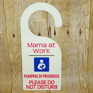 Pumping in Progress Do Not Disturb Office/ Nursery Custom Sign Baby Shower Birth New Mom Personalized Gift Working Mom