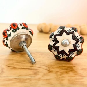 Autumn Burnt Ceramic Knob