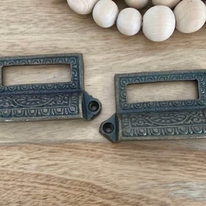 Bronze File Cabinet Rustic Metal Pull