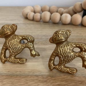 Mischievous Metal Monkey Knob