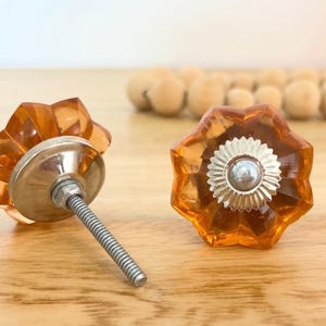 Toffee Glass Melon Knob
