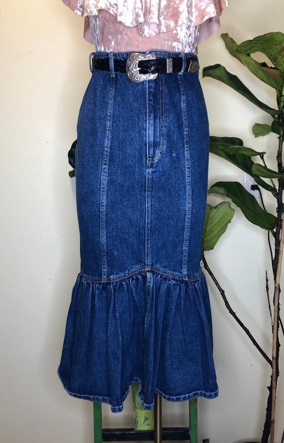 RARE--Georges Marciano Guess Denim Skirt/Pencil/Me