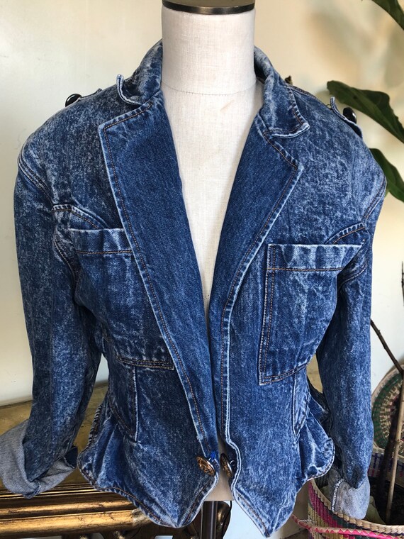 military jean jacket