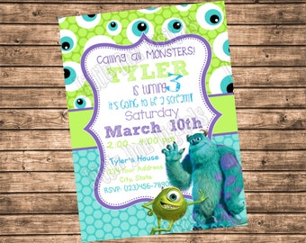 Monsters Inc Birthday Invitations 9