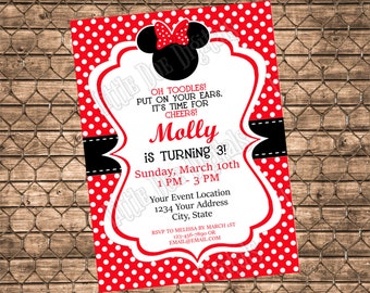 polka dot invitation etsy