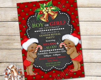 santa claus invite etsy
