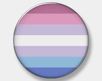 Bigender Pride Flag Button - Pinback Button - 1" - 2.25" or 3" - Custom Button - You pick quantity needed - Button - Pinback