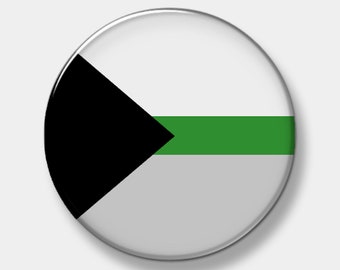 Demiomantic Pride Flag Button - Pinback Button - 1" - 2.25" or 3" - Custom Button - You pick quantity needed - Button - Pinback