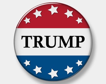 Trump For President 2024 - Button - 1" - 2.25" or 3" - Custom Button - You pick quantity - Pinback - Political Pin - Presidential