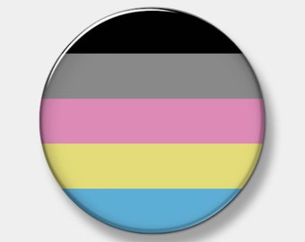 Polygender Pride Flag Button - Pinback Button - 1" - 2.25" or 3" - Custom Button - You pick quantity needed - Button - Pinback