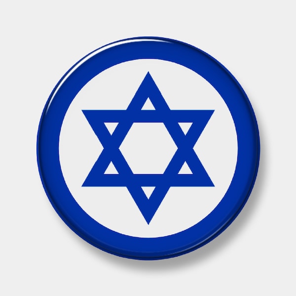 I Stand With Israel - Support Button - Israeli flag - Pinback Button - 3" - 2.25" - 1" - Badge