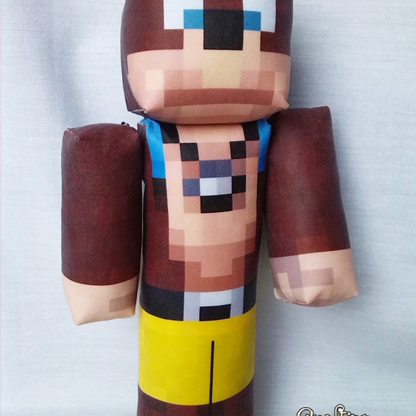 Plush 8" Minecraft Inspired L for Lee