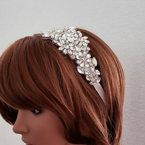 Bridal Headband, Crystal Headband, Rhinestone Headpiece, Bridal Accessories, Wedding Hair Accessories