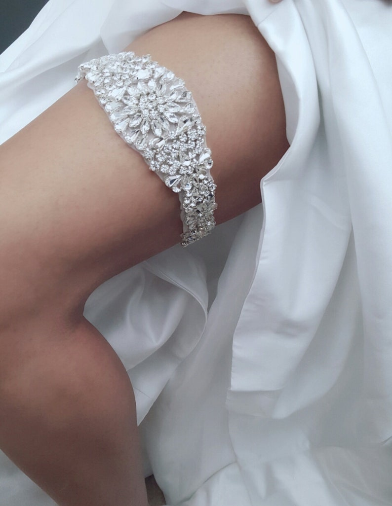 Wedding Garter Set Style 790 Bridal Garter Crystal Bridal Garter Set Wedding Garter