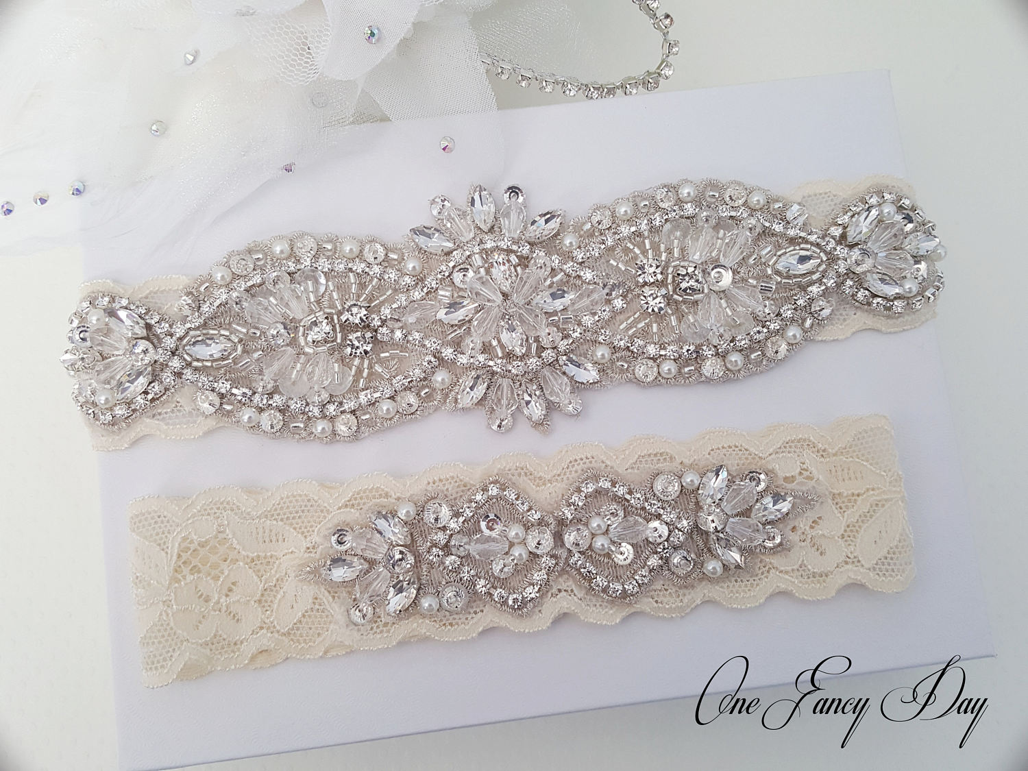Wedding Garter Set, Vintage Wedding Garter Set, Rustic Bridal Garter …