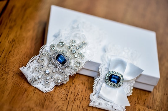 Wedding Garter Set Ivory, Wedding Garter Belt, Wedding Garter Ivory,  Wedding Garter Set, Stretch Lace Garter, Crystal Rhinestone Garter Set
