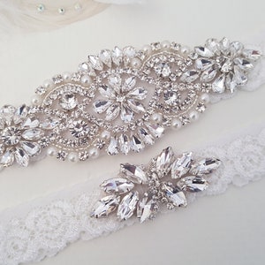 Wedding Garter, Bridal Garter, Wedding Garter Set, Lace Bridal Garter Set, Bridal Garter Belt