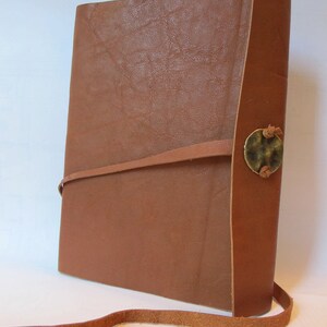 Gold Leather Wrap Book