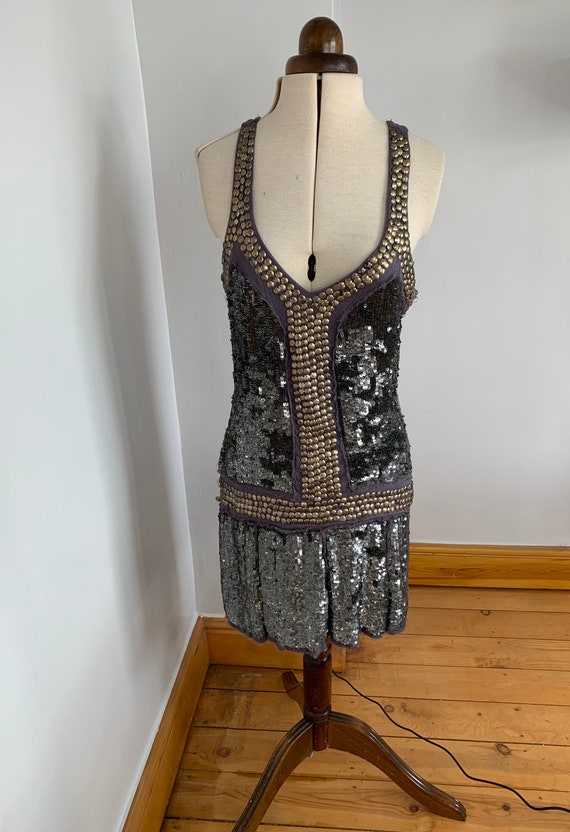 Flapper Dress, 1930s style, sequin dress, beaded … - image 1