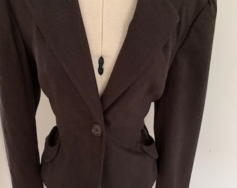 Vintage Wool Jacket, Fitted Jacket, 1940s style, War Bride