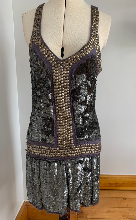 Flapper Dress, 1930s style, sequin dress, beaded … - image 7