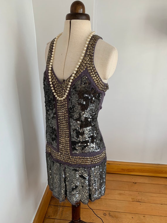 Flapper Dress, 1930s style, sequin dress, beaded … - image 2