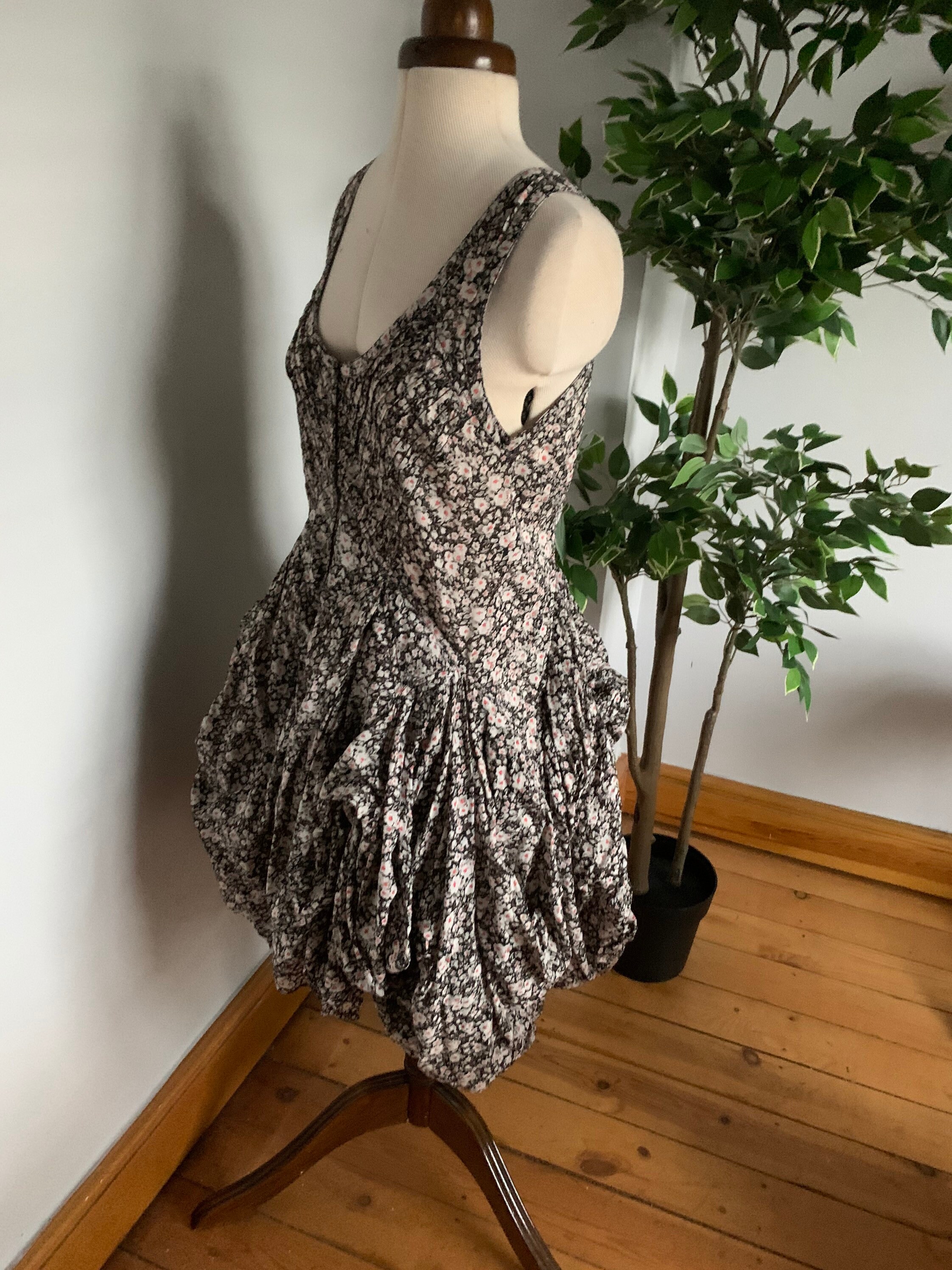 Vintage Allsaints Parachute Dress Ditsy 