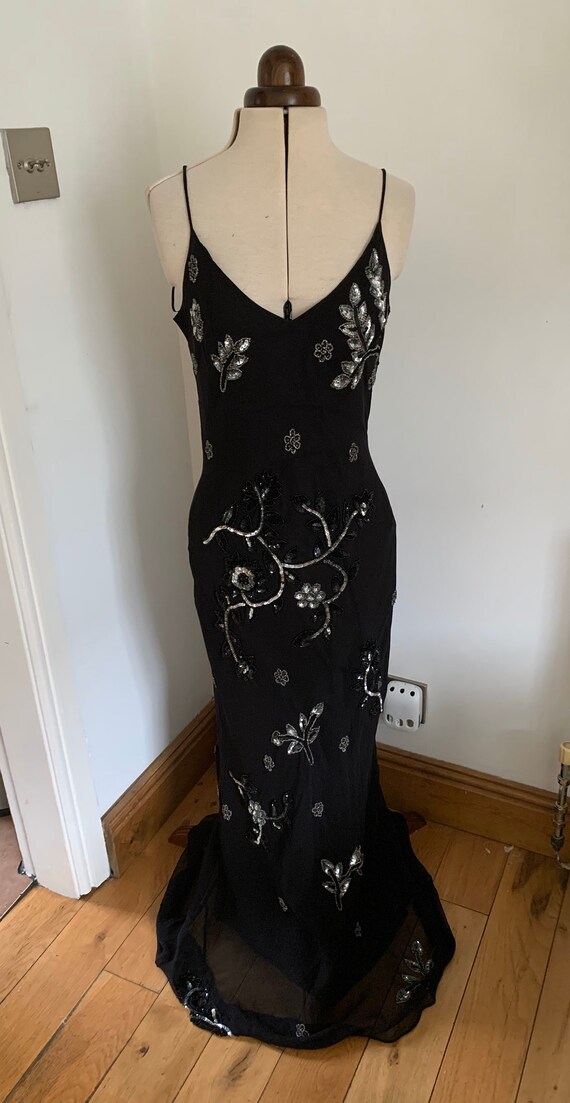 Vintage sequin 1920s inspired, flapper dress, Cock