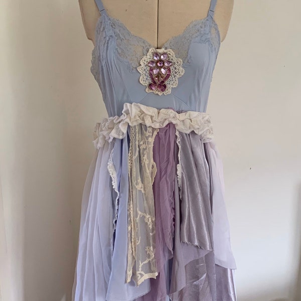 Wedding Dress,Romantic Fairy Princess Dress, Beach Wedding, Bohemian Bridal Party Slip Dress, Ragdoll Dress