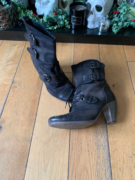 Vintage Allsaints Hobnail Boots Ankle 