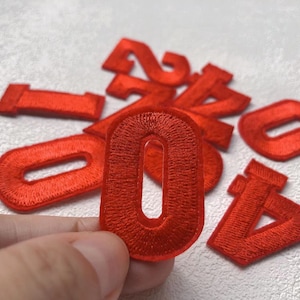 Embroidered Iron on Numbers Applique Patch,iron on Numerals Patch for T ...