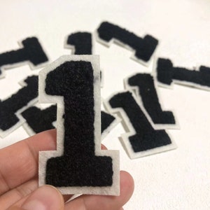Embroidered iron on Numbers Applique Patch,Iron On Numerals Patch for T-Shirt or Coat,Decoration Embroidery iron on Patches